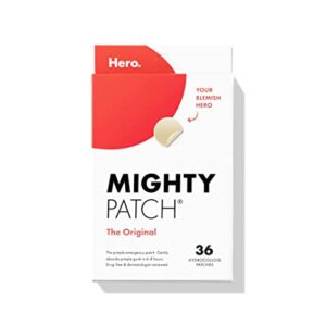 Mighty Patch Original from Hero Cosmetics - Hydrocolloid Acne Pimple Patch for Covering Zits and Blemishes